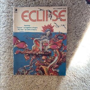 Cream and Red Fantastical Creature Art